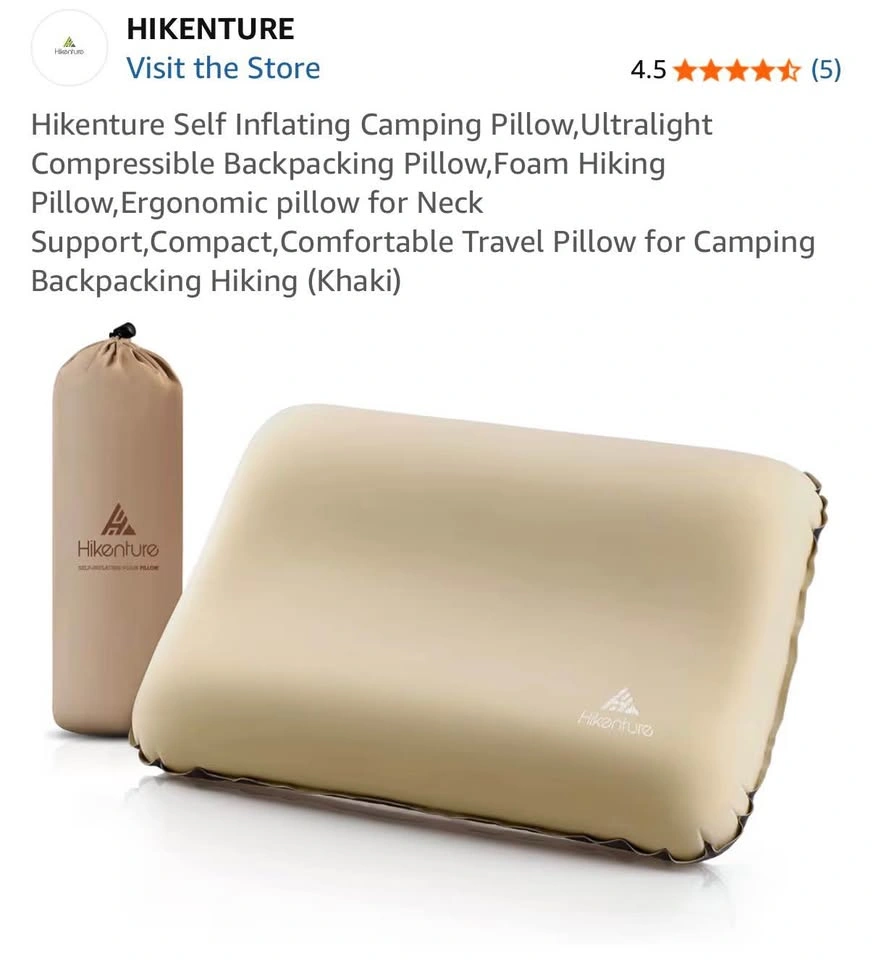 Hikenture Self Inflating Camping Pillow - photo 2