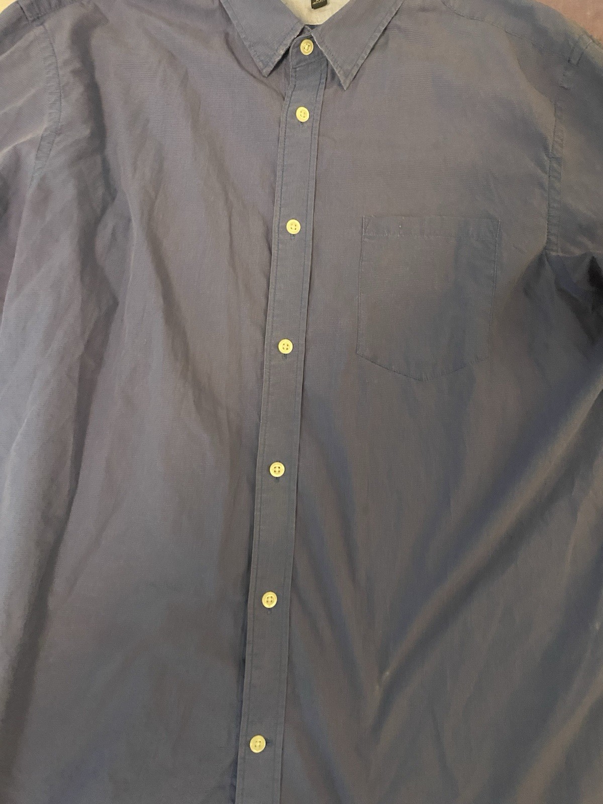 Banana Republic Men's XL Slim Fit Cotton Button-Up Shirt Blue - photo 3