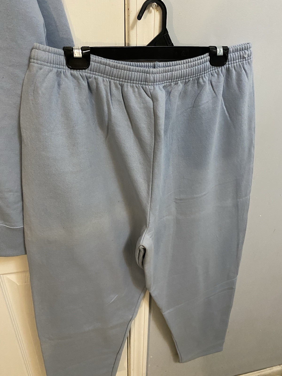 Hanes Her Way Light Blue Fleece Sweatsuit Women's X-Large - photo 4