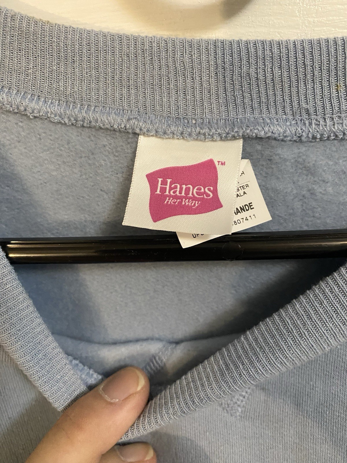 Hanes Her Way Light Blue Fleece Sweatsuit Women's X-Large - photo 5