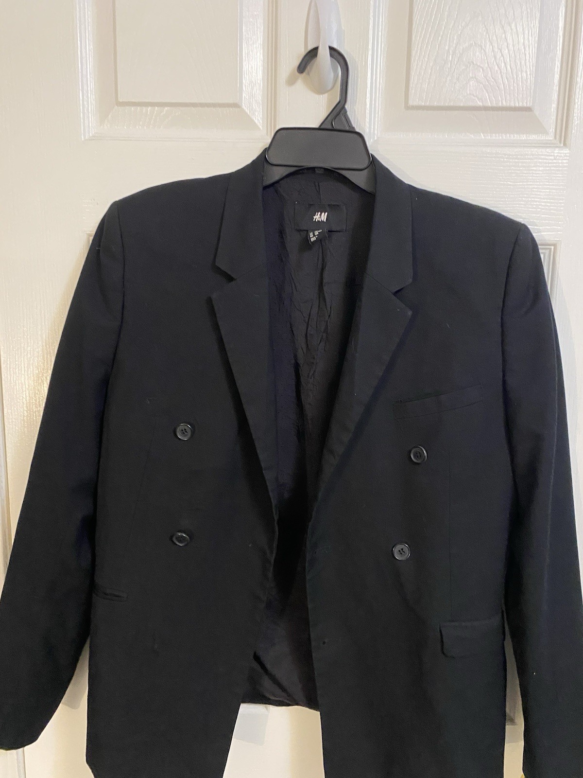 H&M Black Double-Breasted Blazer Men's 38R - photo 2