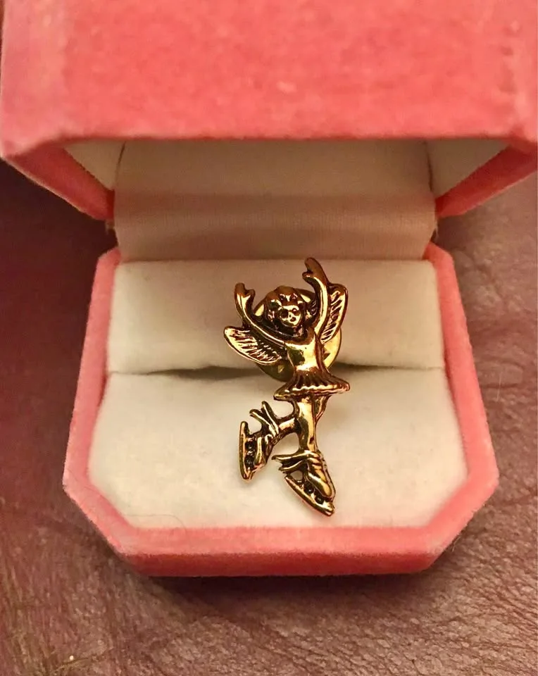 Figure Skater Angel Pin thumbnail