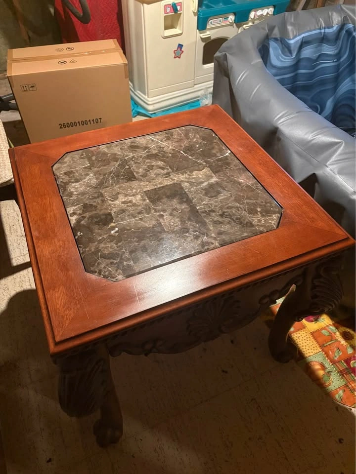 Solid Wood and Marble Living room / coffee table set - photo 2