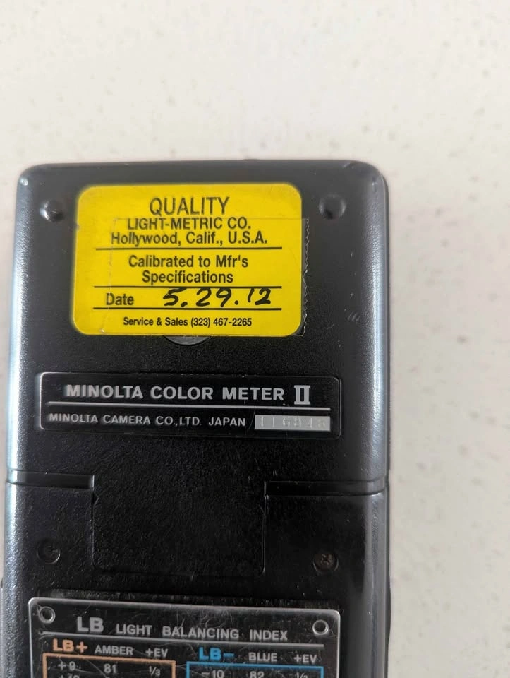 Minolta Color Meter II - photo 5