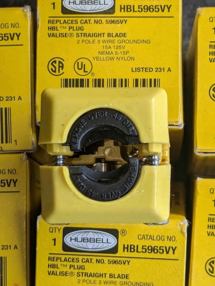 Hubbell Male Cord Ends HBL5965VY - photo 2