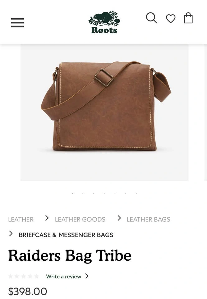 Roots Raider Tribe Leather Bag - photo 5