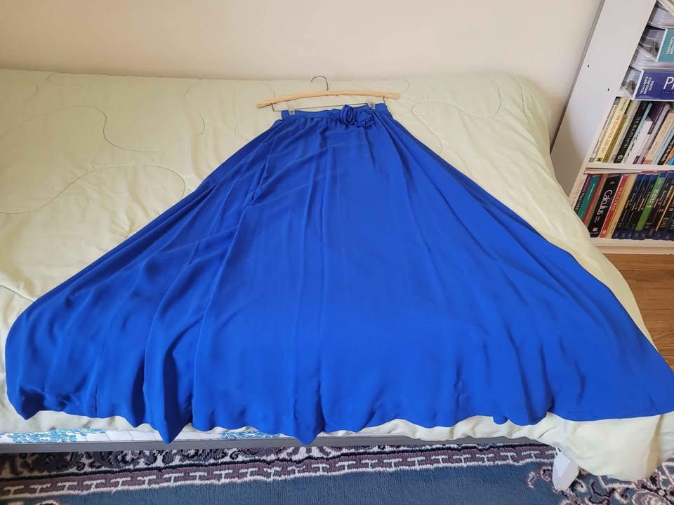 Royal blue silk dress size xs - photo 3