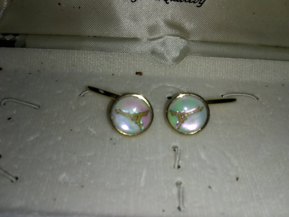 Vintage cuff links and tie clips