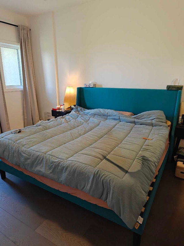 King Size Bed with Silk & Snow Organic Mattress