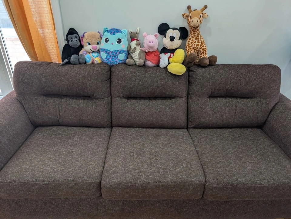 Brown 3-seater couch - photo 4
