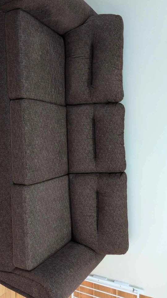 Brown 3-seater couch - photo 5
