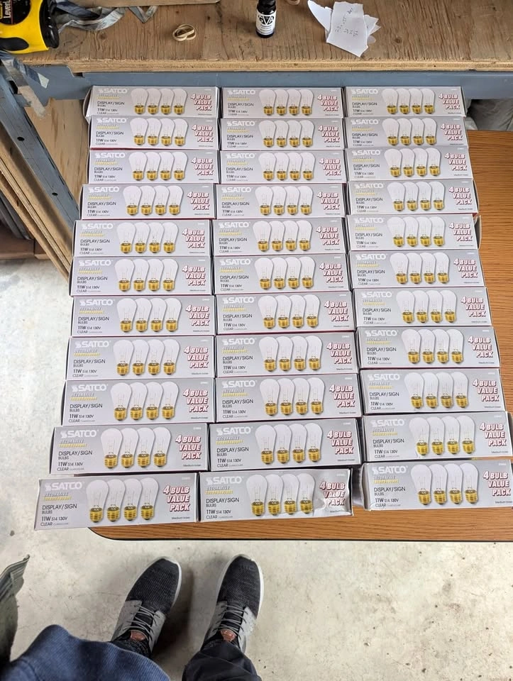X200 11watt Incandescent Light Bulbs