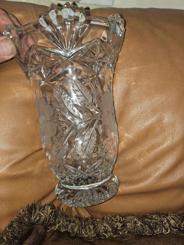 Vintage crystal vase - photo 3