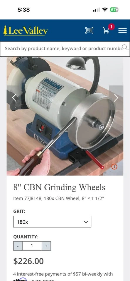 Rikon 80-808 1 HP Low Speed Bench Grinder. New inbox factory sea - photo 2