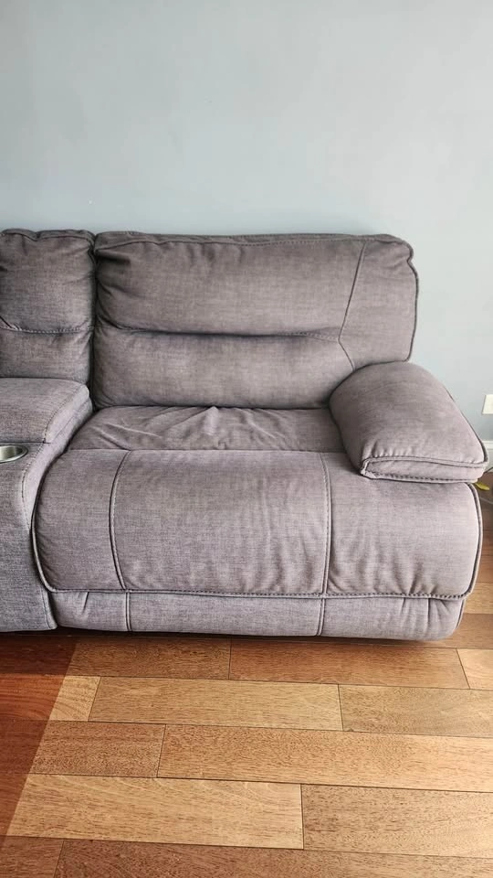 6 Piece Power Reclining Sectional w/ Chaise, Gray - photo 4