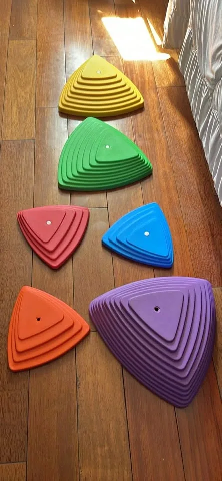 Kids Colorful Stepping Stones Balance Rocks Set