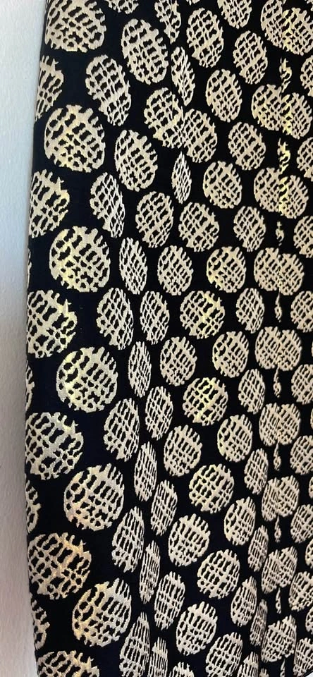 Taylor Black & Gold Dress w Floral Detail, Size 6P - photo 4