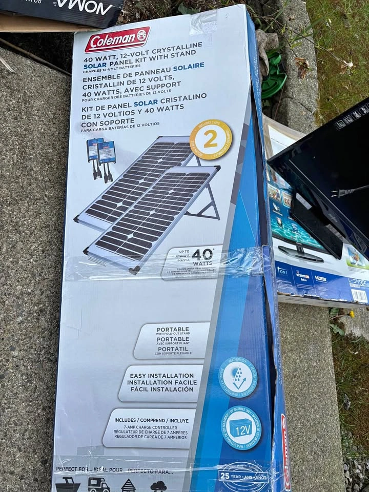 Coleman 40W Solar Panel Kit (2) - 80W Total w/ Stands
