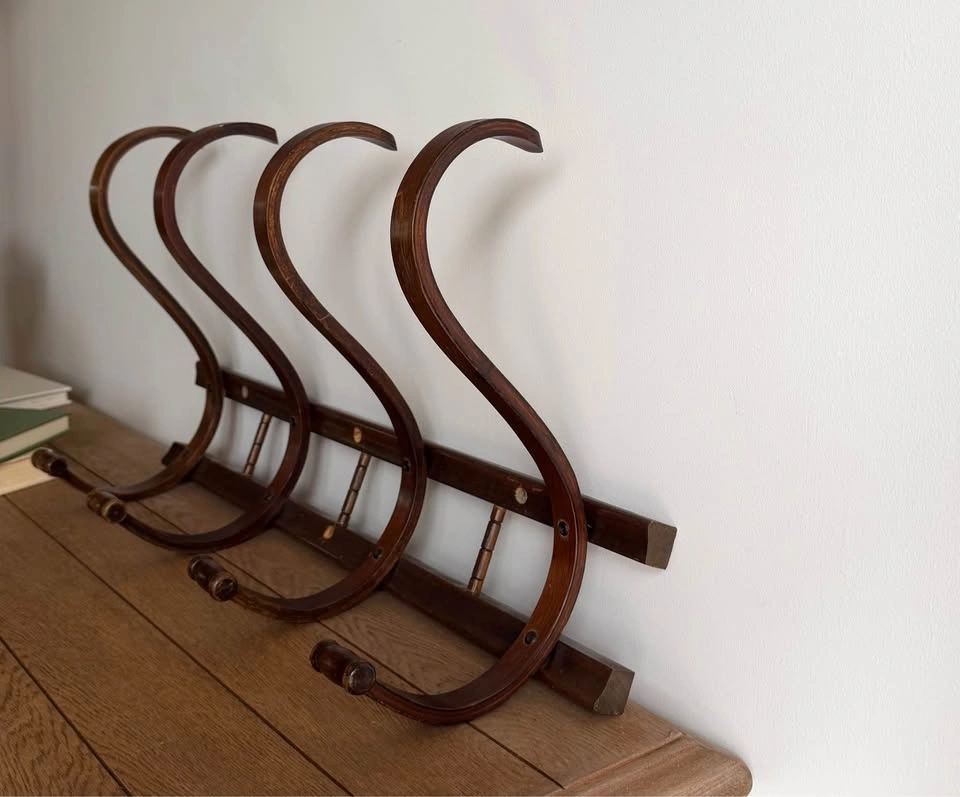 Vintage Bentwood Wall Coat Rack/Hat Rack - photo 3