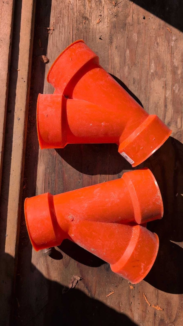 2 pieces 4" Wye for Big O drainage pipe