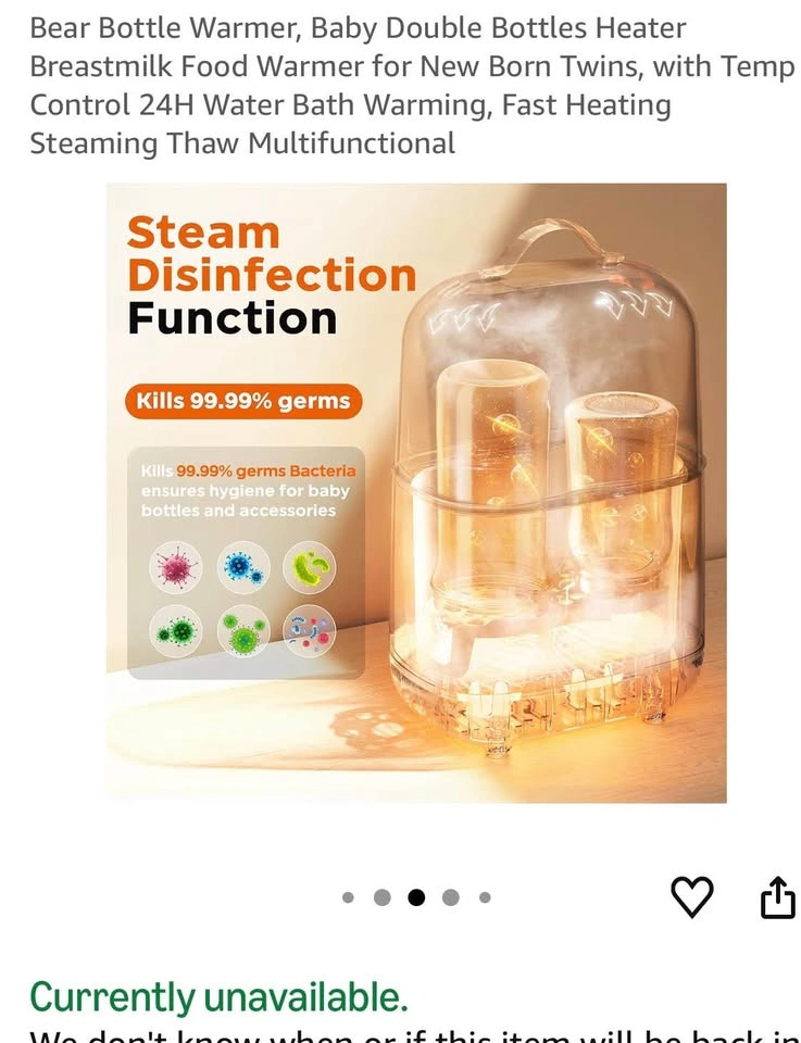 Baby Bottle Warmer Sterilizer Multi-Function - photo 4