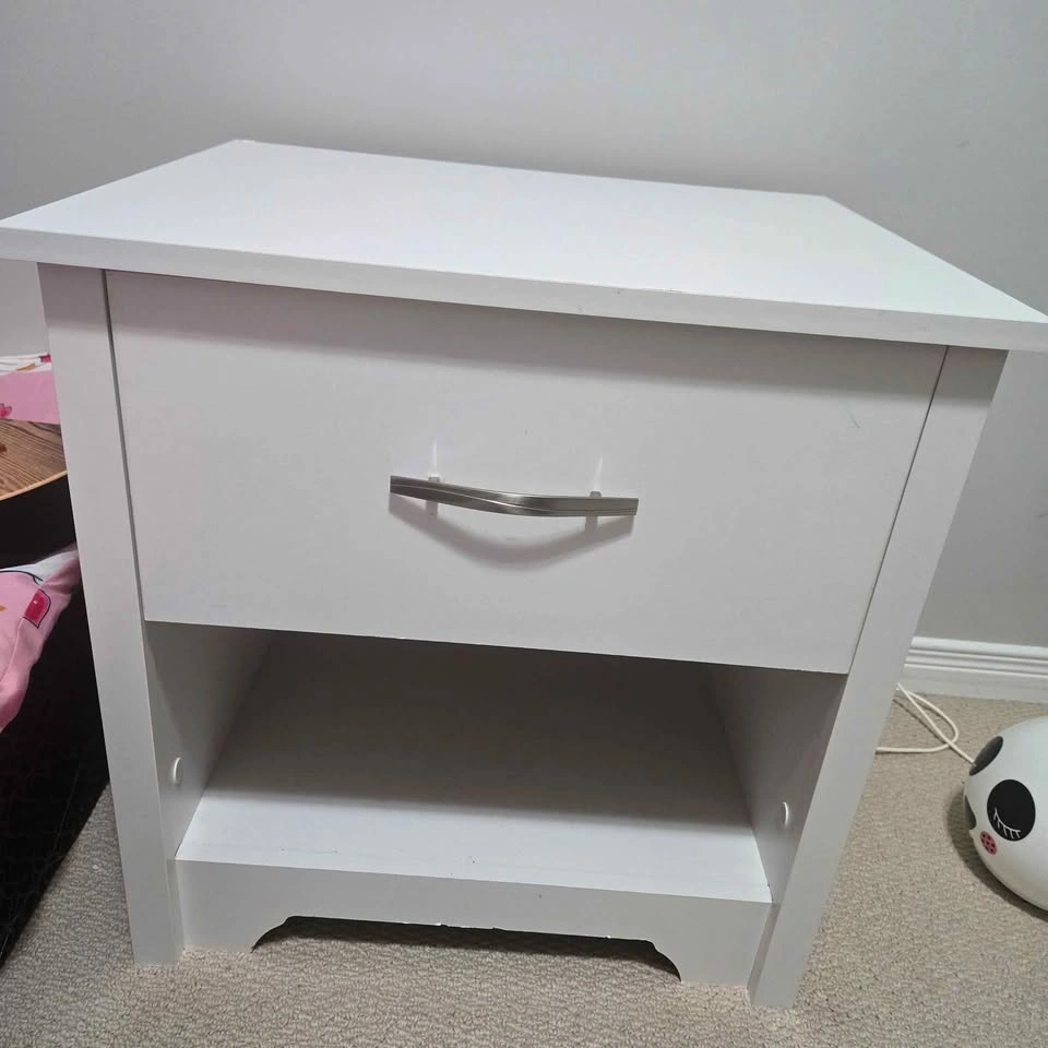 South Shore White Nightstand with Drawer - photo 2