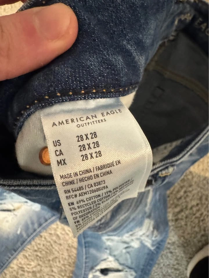 American Eagle Ripped Jeans Men's 28x28 - photo 3