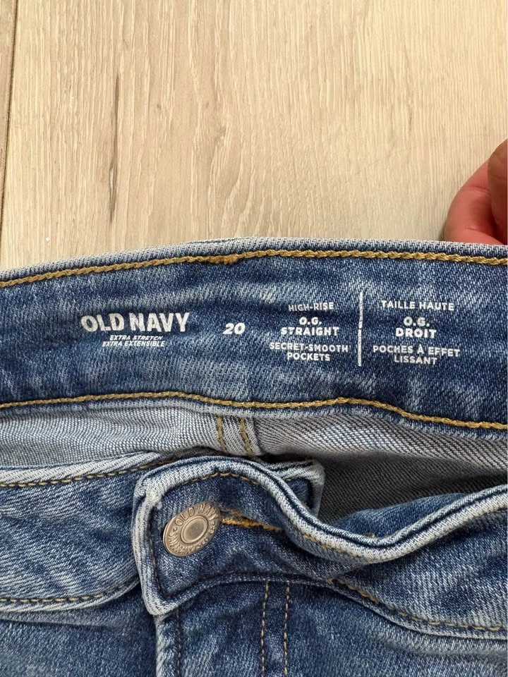Old Navy Size 20 High Rise OG Straight Jeans - photo 2