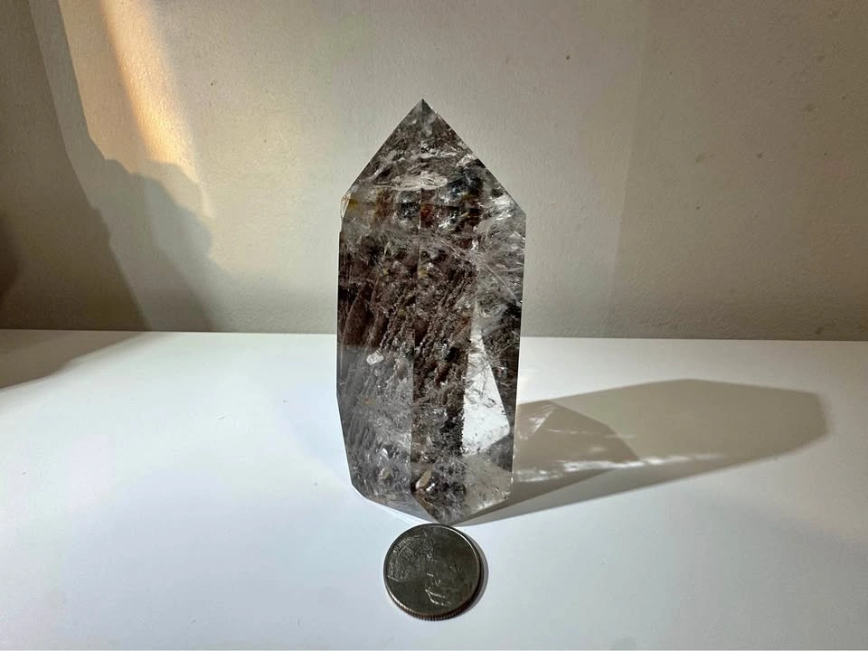 Lodolite Garden Quartz Tower - Metaphysical Crystal Mineral