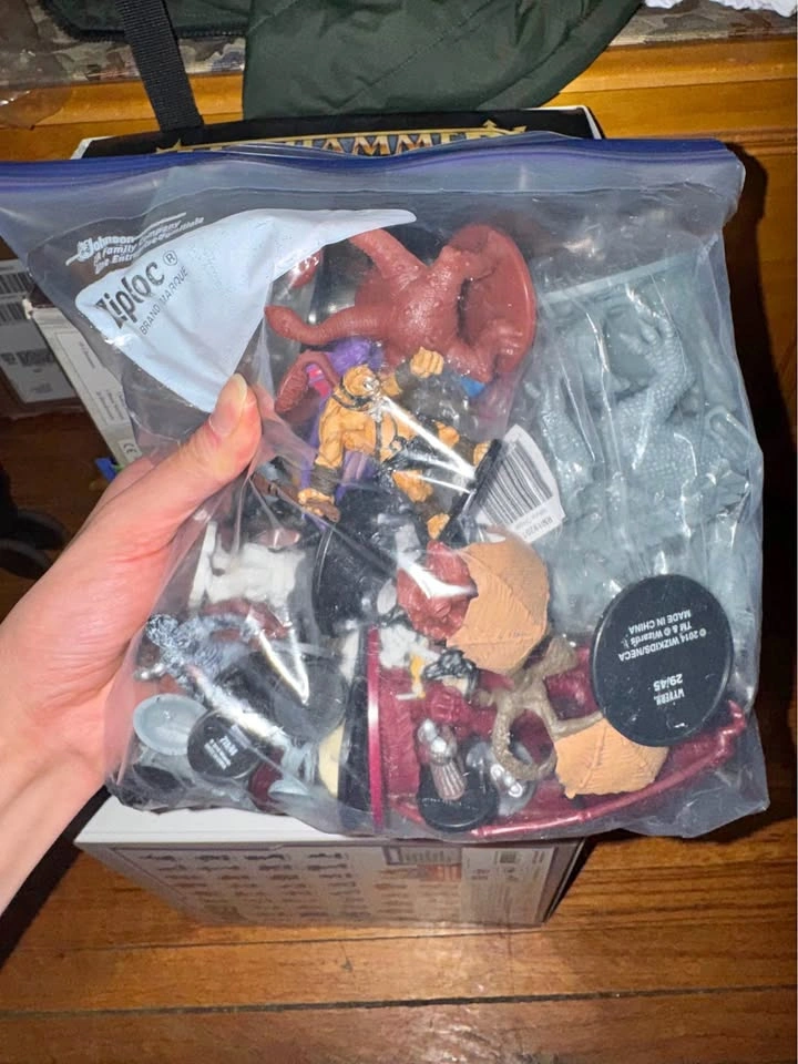 DnD bag of minis. Dungeon and dragons misc