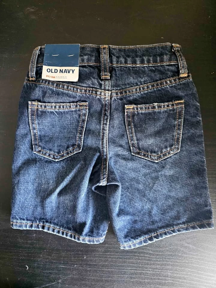 Old Navy Toddler Denim Shorts Size 3T New With Tags Boys Girls