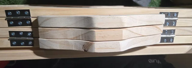 SUNHOO 5Panel Folding Fence – Natural Wood, 2x2ft, new in box image indicator(7)