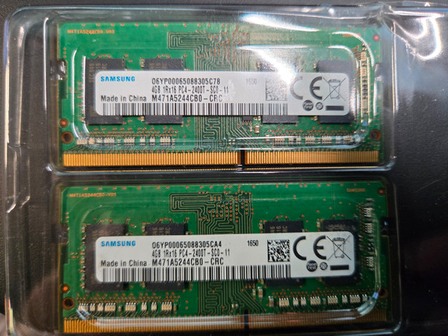 Samsung 4GB PC4-2400T DDR4 Laptop RAM – 1 Pair (8GB Total)