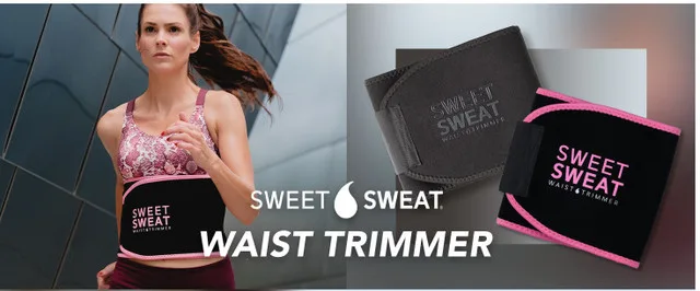 Sweet Sweat Waist Trimmer (Pink, Size Large 38–44") image indicator(3)