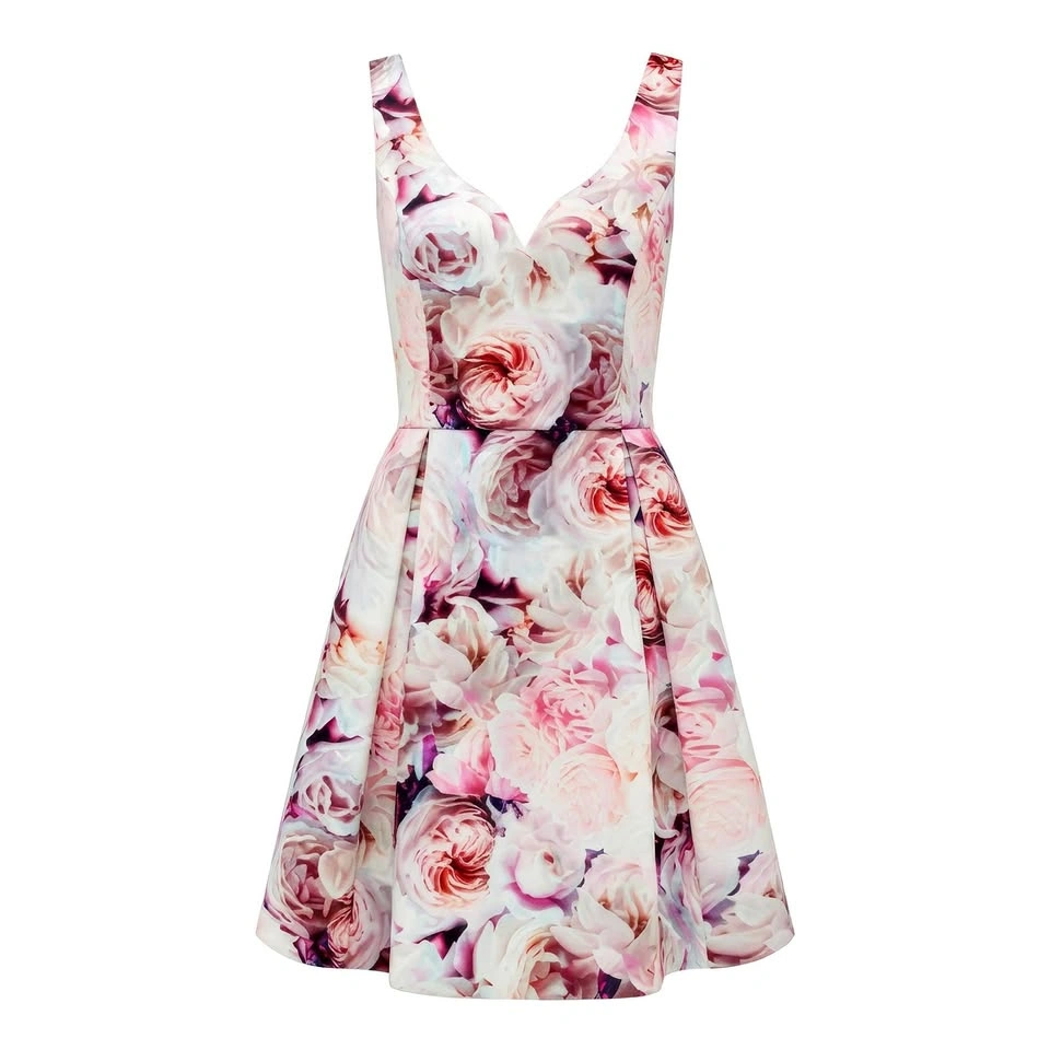 Sz 2/4 Ever New Floral Print Dress