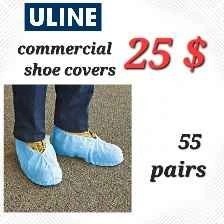 🇨🇦  Uline Commercial Shoe Covers - Universal Size (55 Pairs/Set)