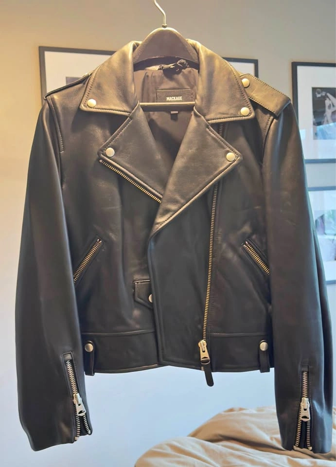 Mackage Leather Moto Jacket 🖤