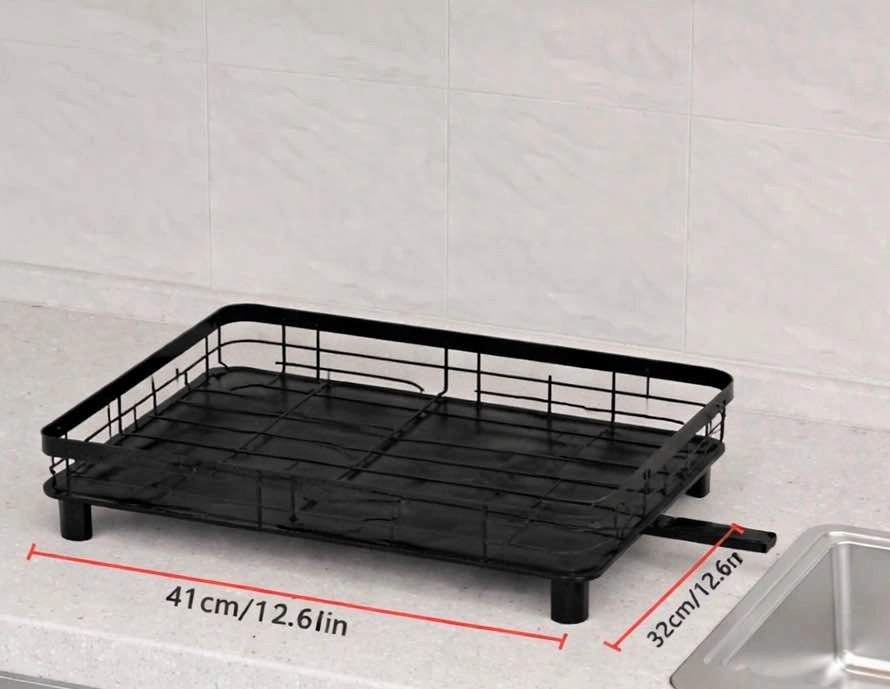 Tray with Drain Spout for Dish Rack