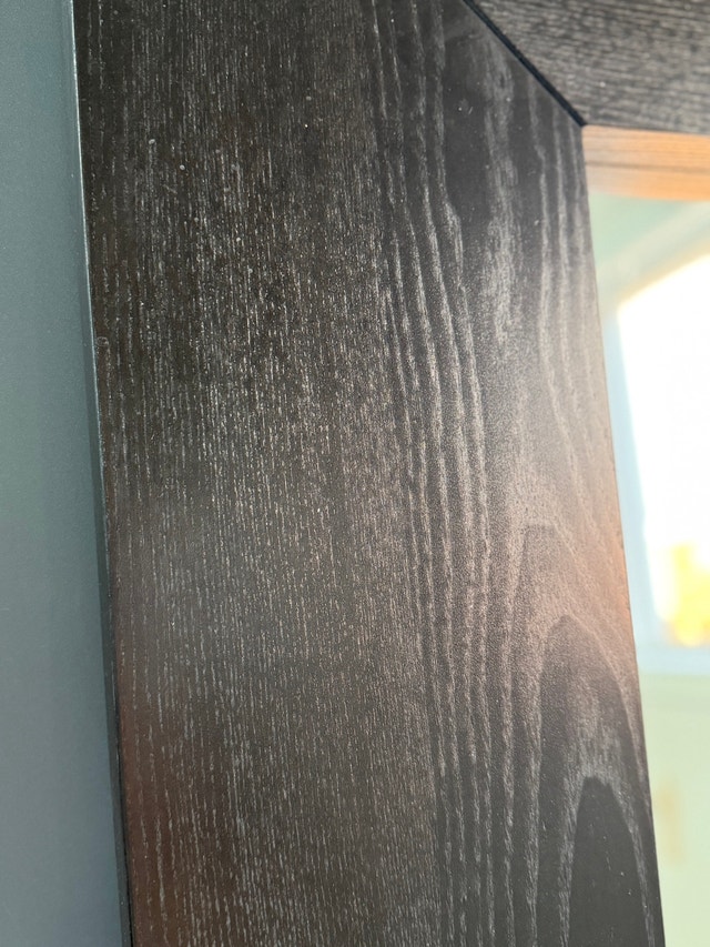 Solid Wood Full Length Floor Mirror Dark Espresso/Black - photo 2