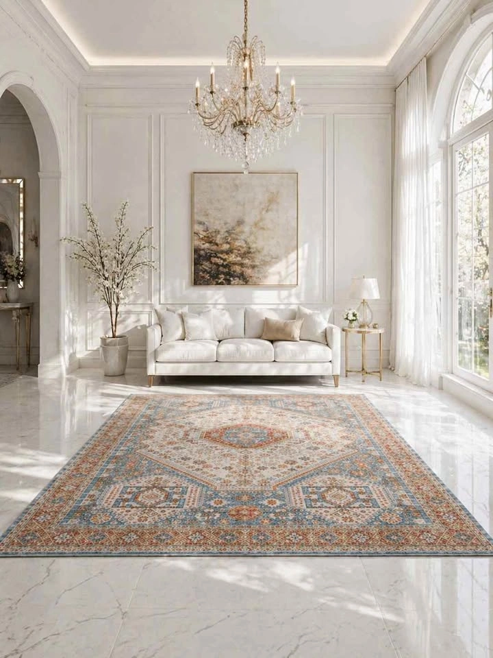 BOHO AREA RUG WASHABLE NEW 🆕5x3 FT