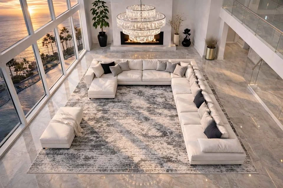 9x12 ft ABSTRACT STATEMENT RUG