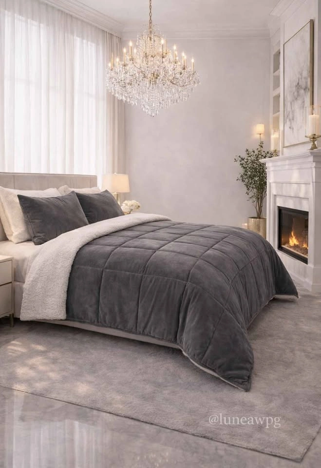 KING 3 PIECE SOFT PLUSH COMFORTER SET 🆕 - photo 2