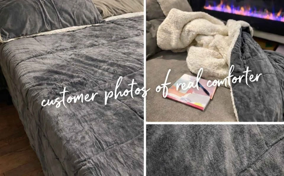 KING 3 PIECE SOFT PLUSH COMFORTER SET 🆕 - photo 5