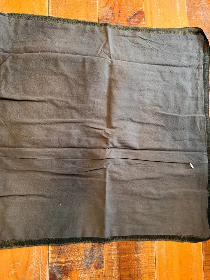 Olive Green Fringed Pillow Covers (2) 18x18 - photo 5