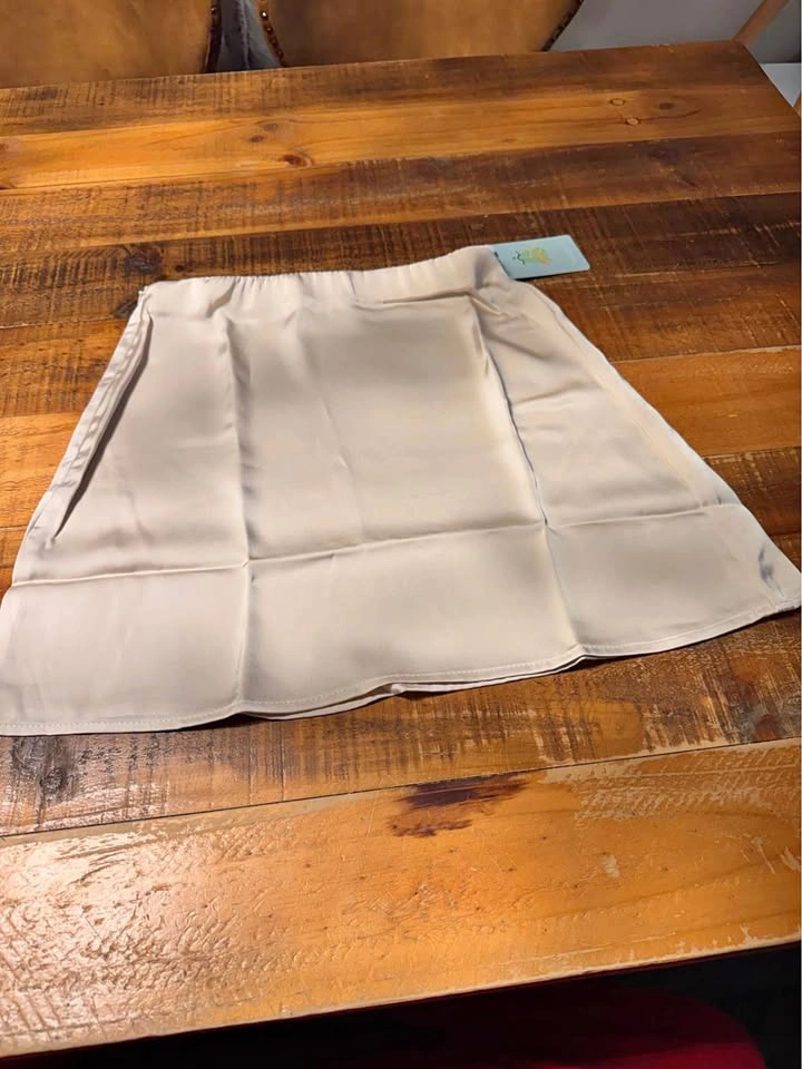 HERBATOMIA Mini Satin Skirt Elastic Waist Small NWT
