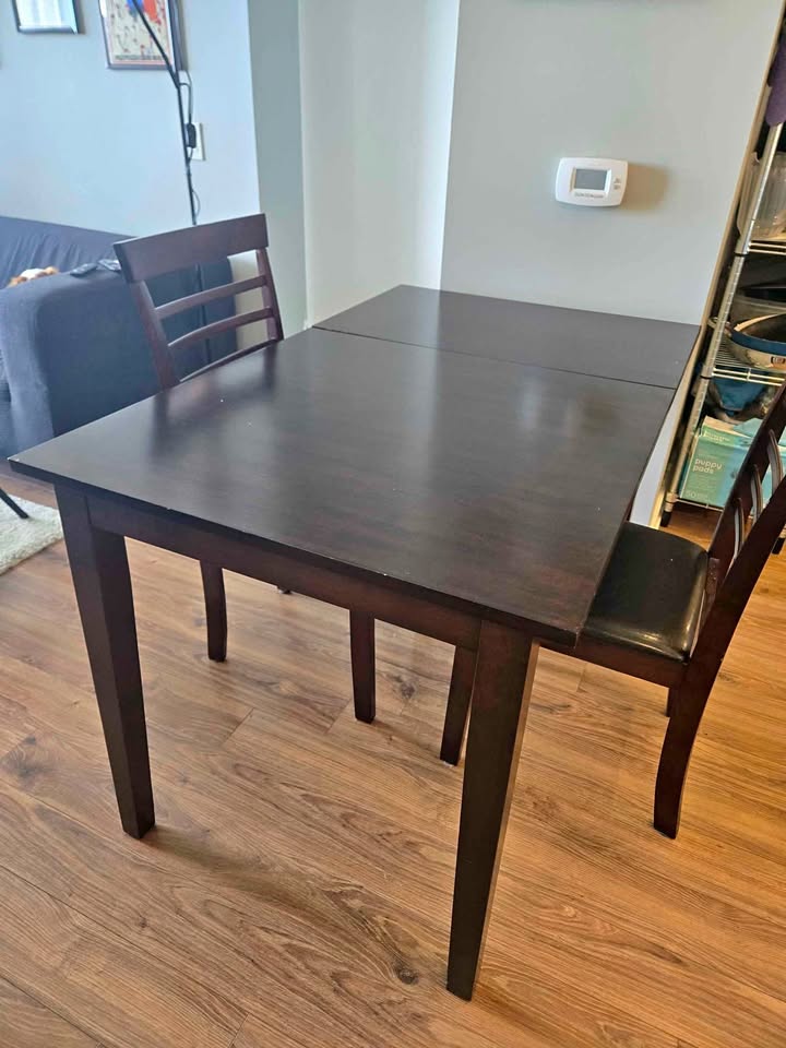 Convertible Dining Table & 2 Chairs