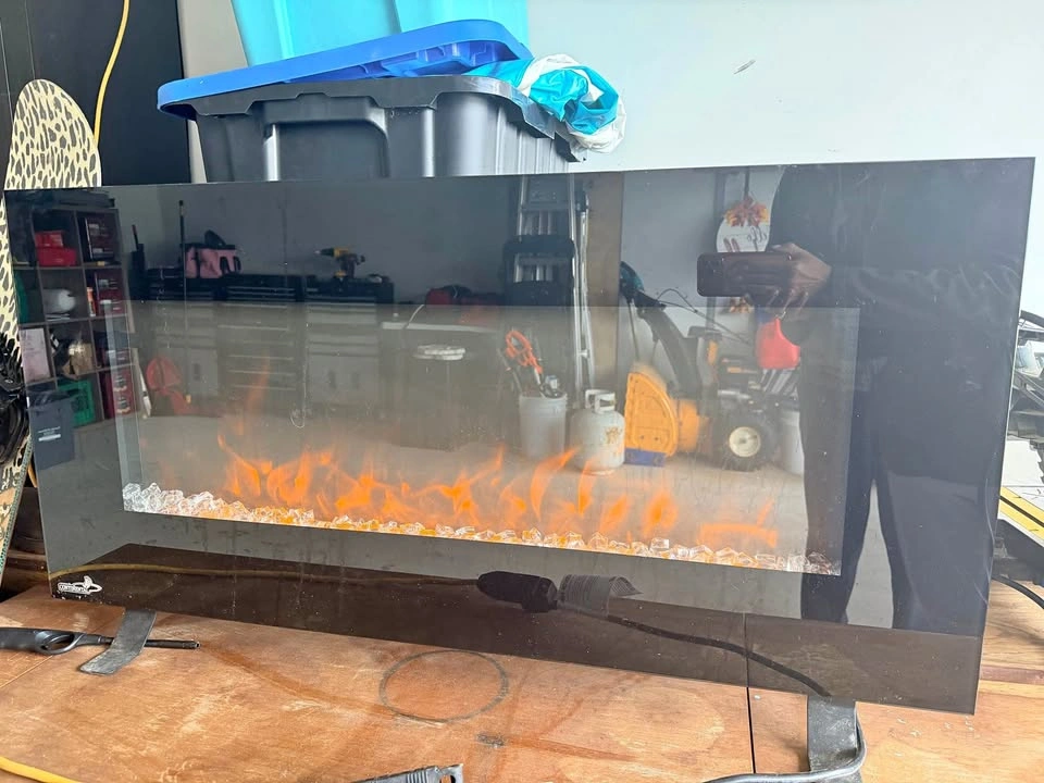 Continental Floor Fire Place with Heat Blower