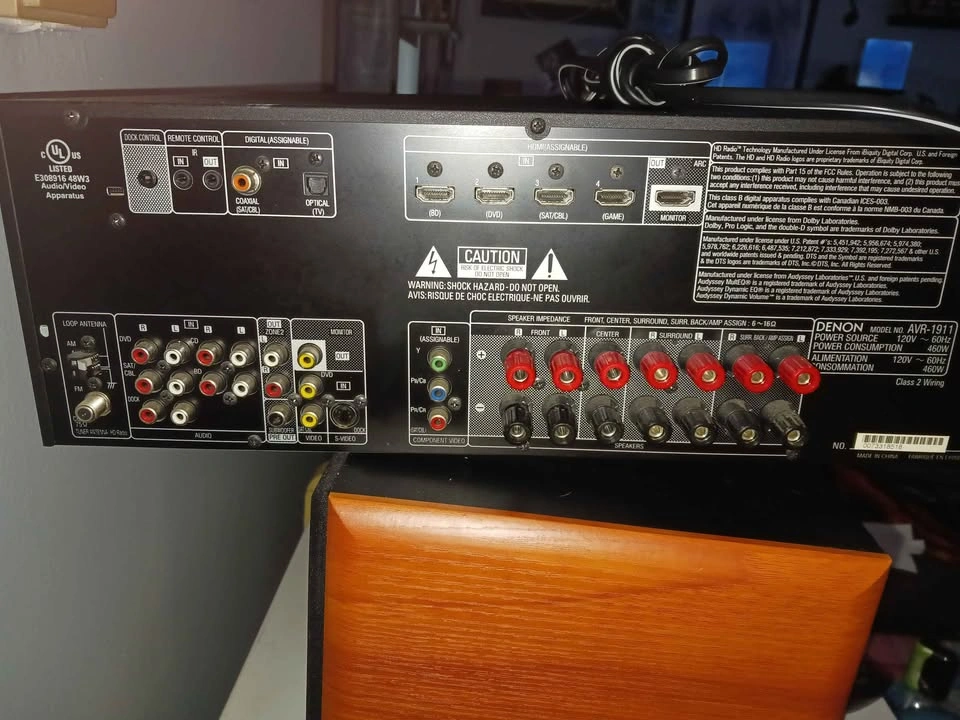 Denon Receiver & PYLE Bookshelf Speakers - photo 5