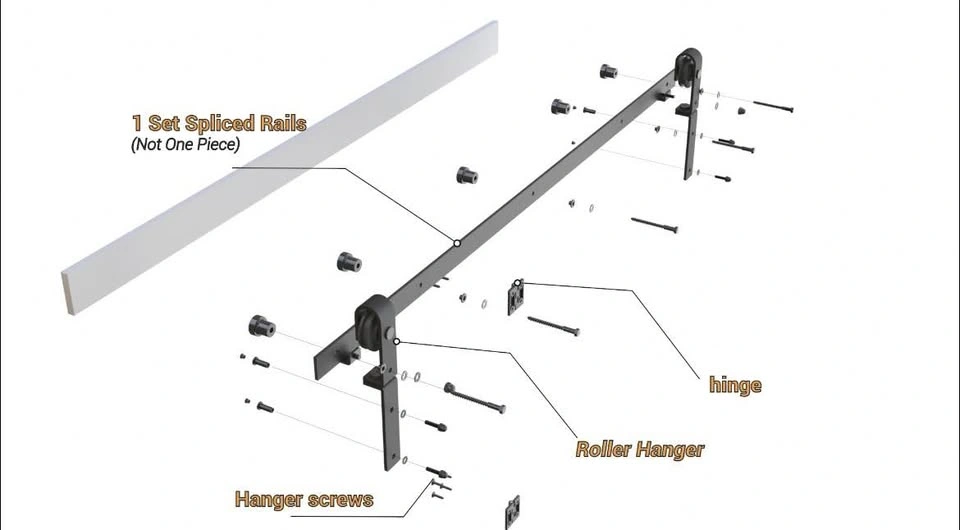 Bi-Folding Sliding Barn Door Hardware Kit - photo 2
