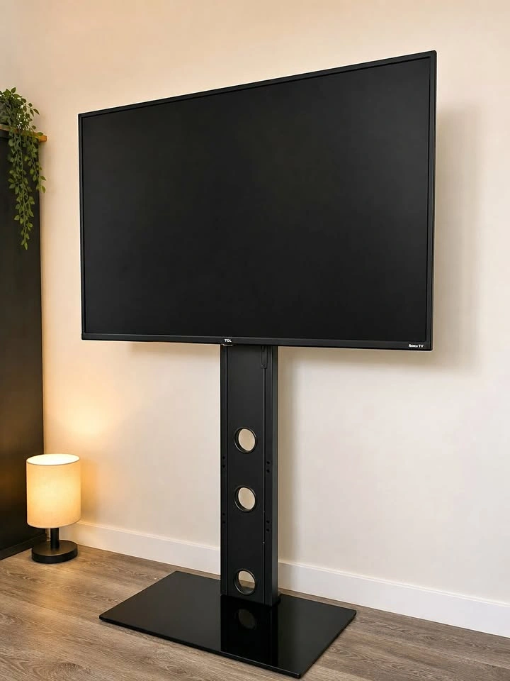 49” TCL Roku 4K UHD Smart TV + Stand – Clean Setup